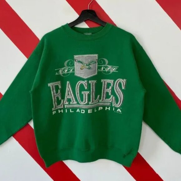 Philadelphia Eagles Sweatshirt Sweater Philadelphia Eagles Football Shirt - Picture 2 of 3
